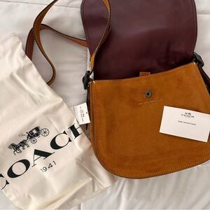 Coach Tan Leather Crossbody Bag